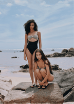 SHINNIE SWIMSUIT IN SPARKLE SILVER