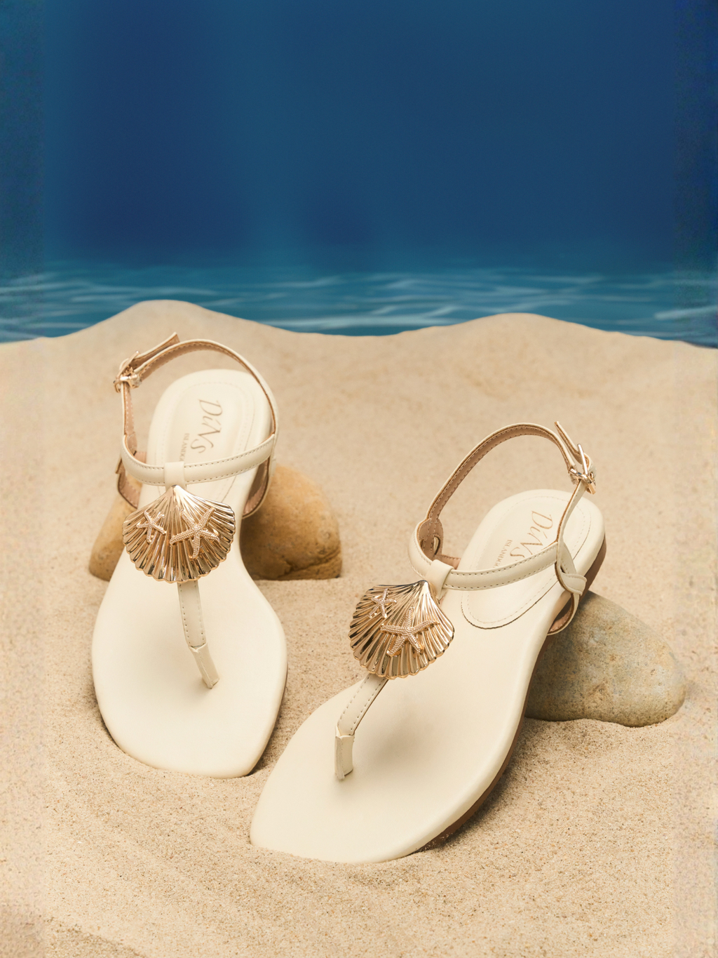 SEABORN SANDALS IN NEUTRAL COLORS