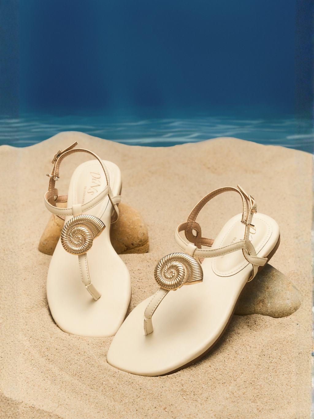 SEABORN SANDALS IN NEUTRAL COLORS