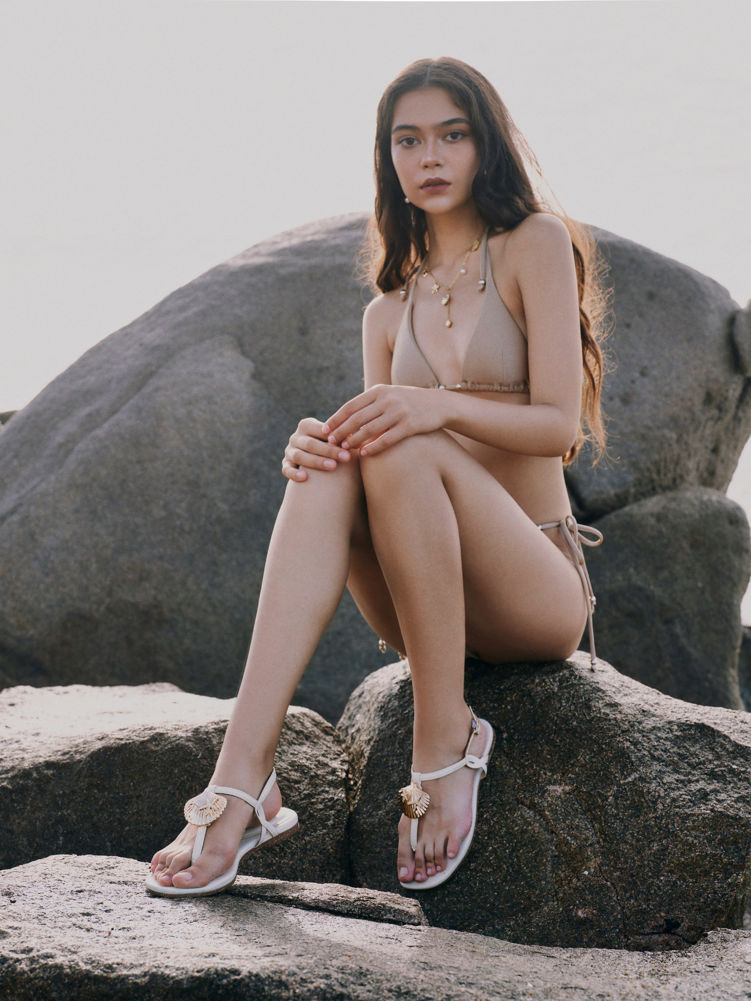 SEABORN SANDALS IN NEUTRAL COLORS