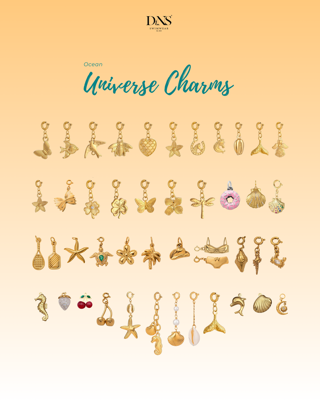 CHARMS COLLECTION IN TITANIUM