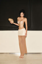 MERMAID RESORT LONG MESHY SKIRT